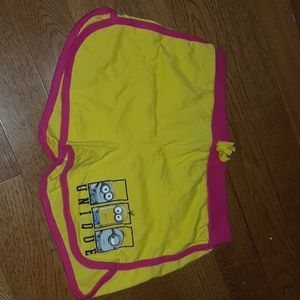 Minion pajama shorts